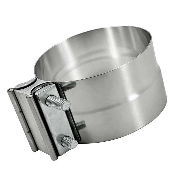 5" Stainless Steel Exhaust Lap Joint Band Clamp - Universal Fit